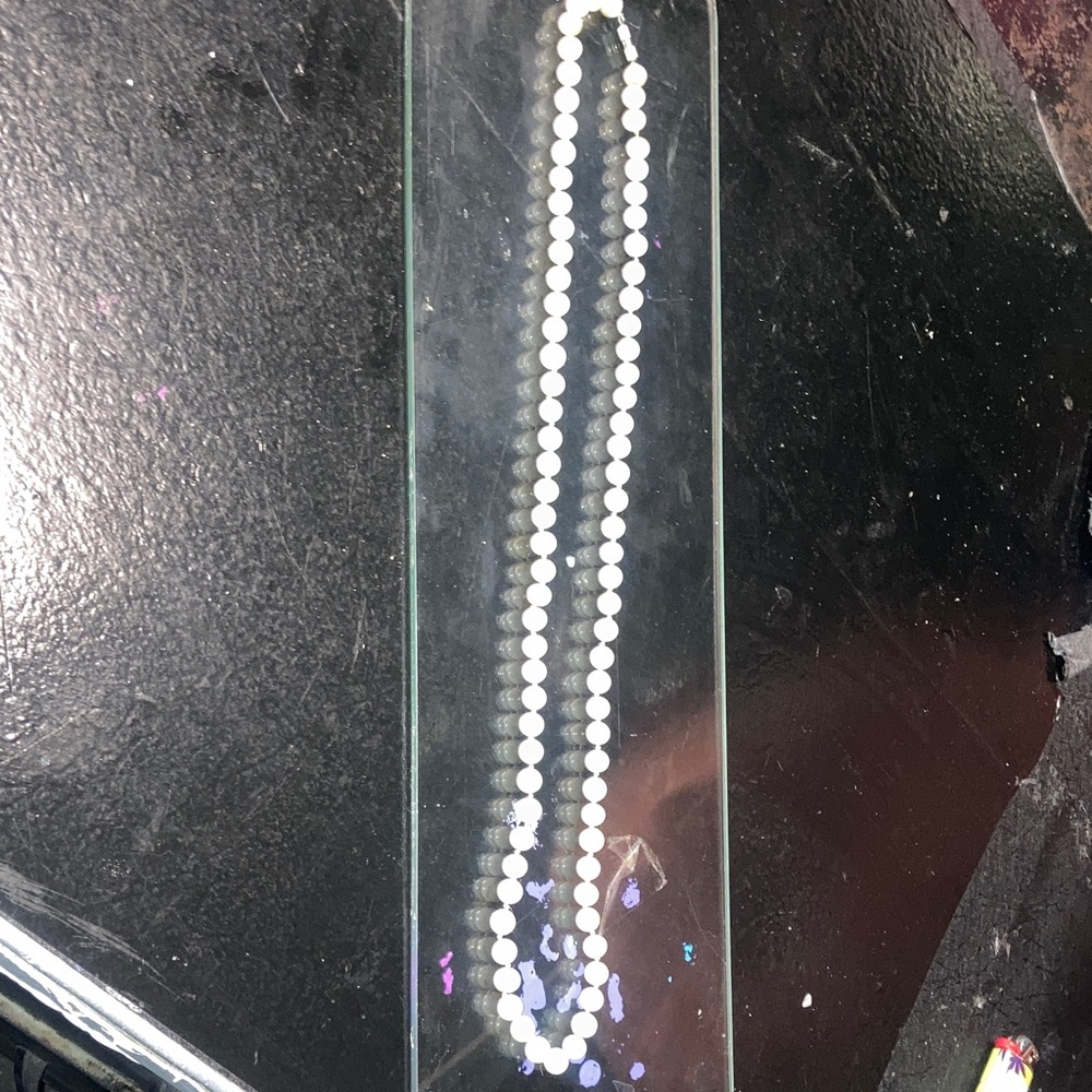 Elegant White Pearl Necklace